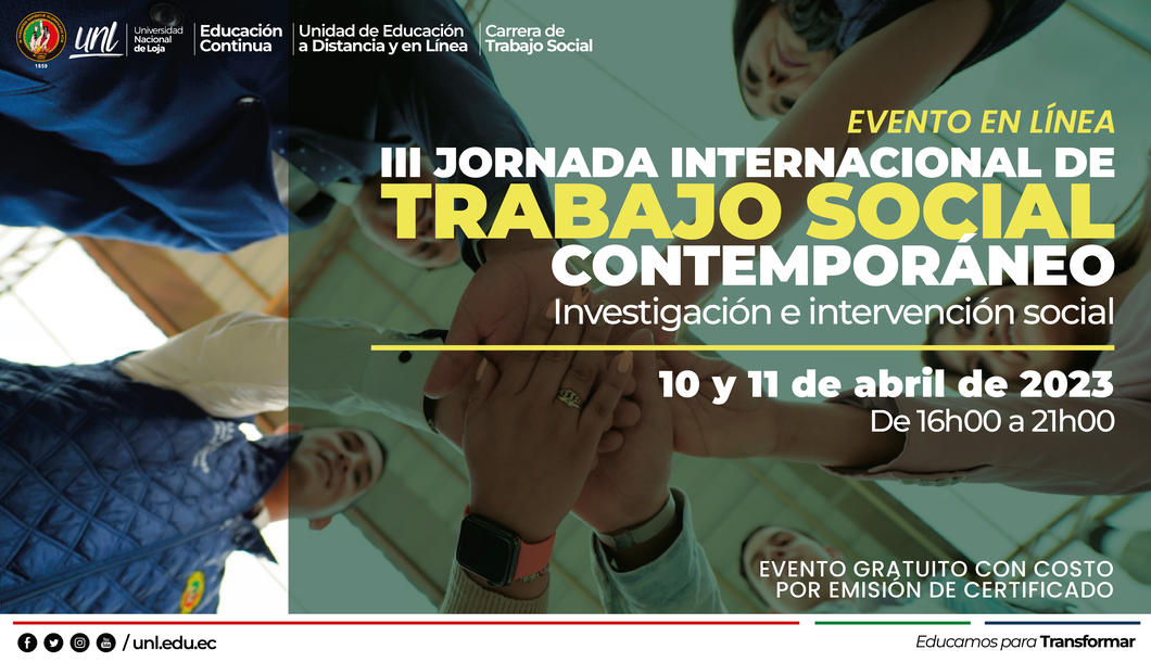 III Jornada Internacional de Trabajo Social Contemporáneo: Investigación e intervención social
