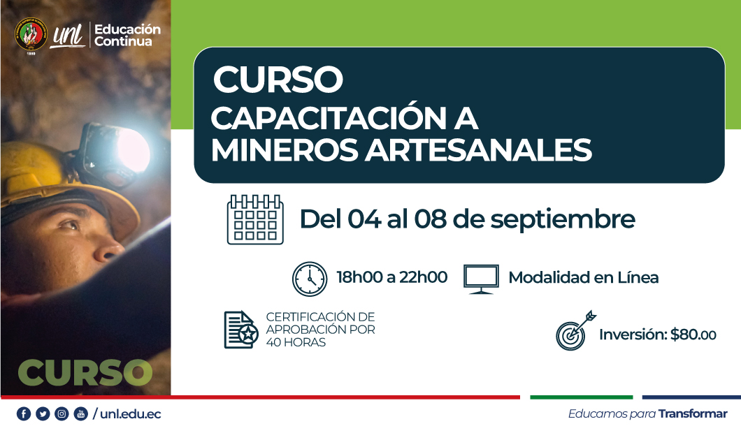 Capacitación a Mineros Artesanales