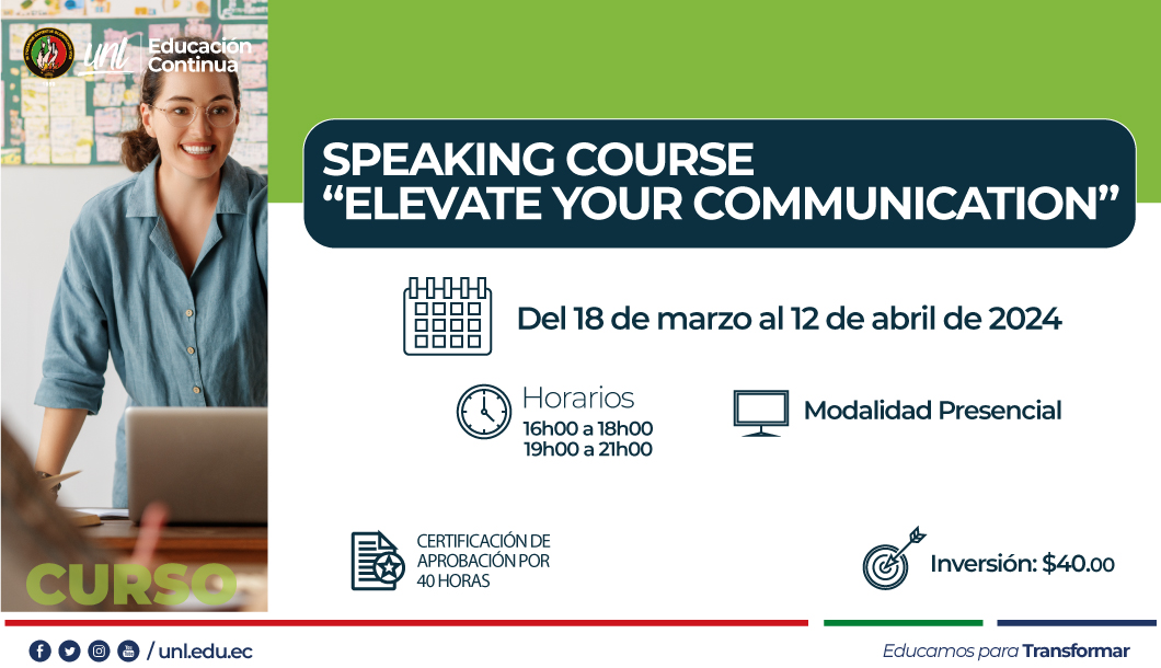 Speaking course “Elevate your communication”