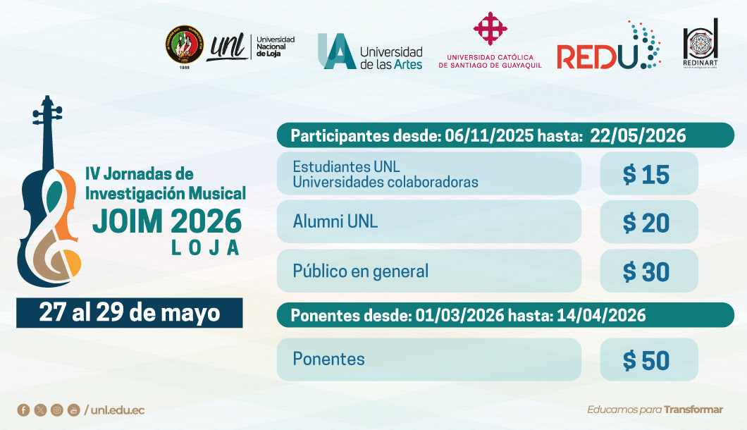 IV Jornadas de Investigación Musical JOIM 2026