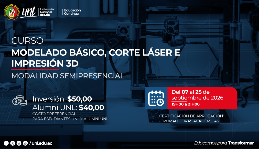 Modelado básico, Corte láser e Impresión 3D