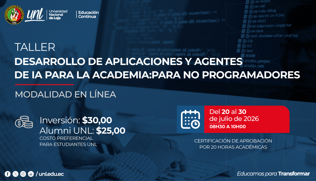 Desarrollo de Aplicaciones y Agentes de IA para la Academia: Para no programadores