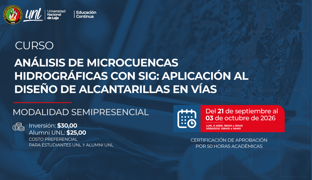 Análisis de microcuencas hidrográficas con SIG: Aplicación al diseño de alcantarillas en vías